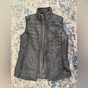Port Authority Black Quilted Vest with High Collar